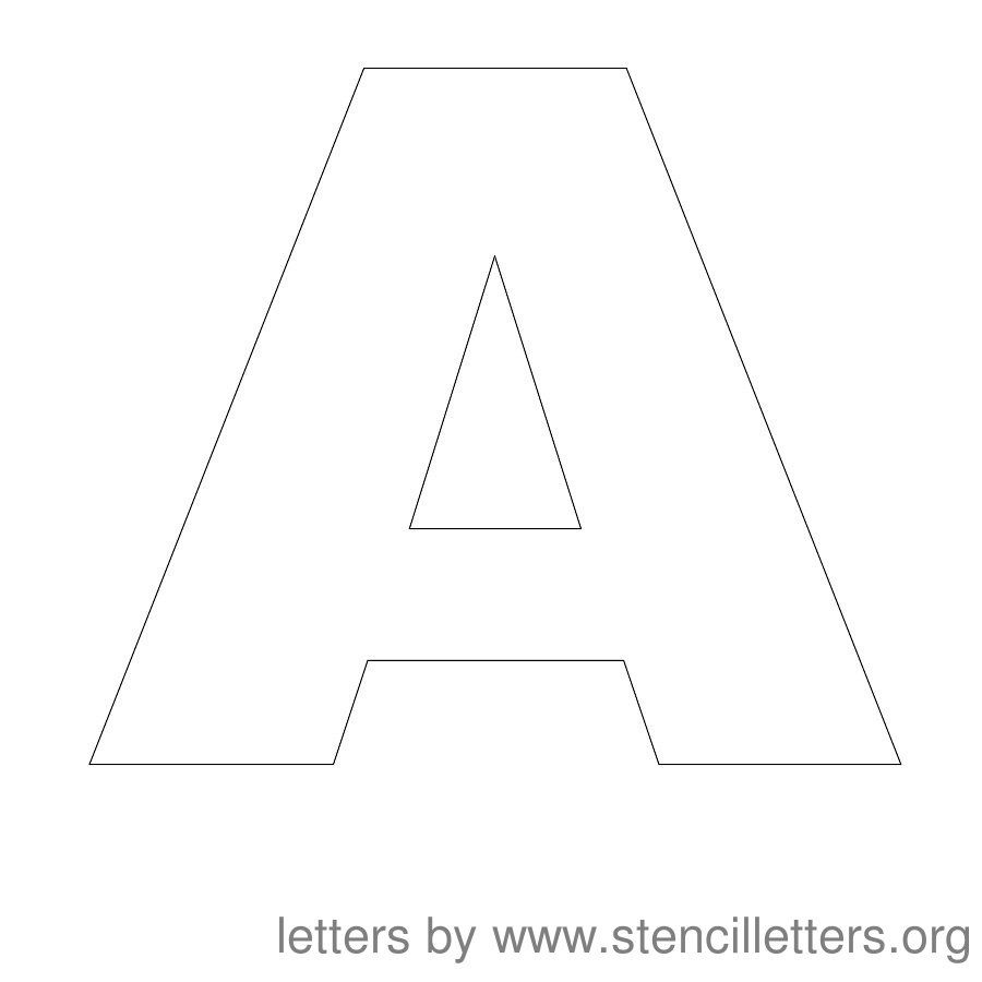 12 Inch Letter Stencils Printable Free Printable Templates