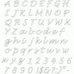 Free Printable Letter Stencils Templates | Home Style | Free   Free Printable Letters And Numbers