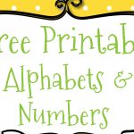 Free Printable Letters And Numbers For Crafts   Free Printable Letters Az