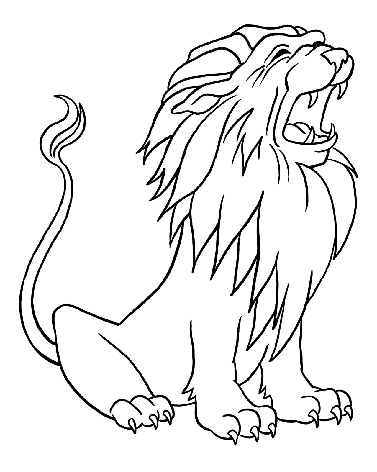 Free Printable Lion Coloring Pages For Kids - Free Printable Picture Of A Lion
