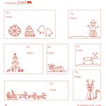 Free Printable: Madejoel » Holiday Gift Tag Templates   Free Printable Blank Gift Tags