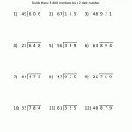Free Printable Math Sheets Division 3 Digits2 Digits 3 | Math   Free Printable Worksheets For 5Th Grade