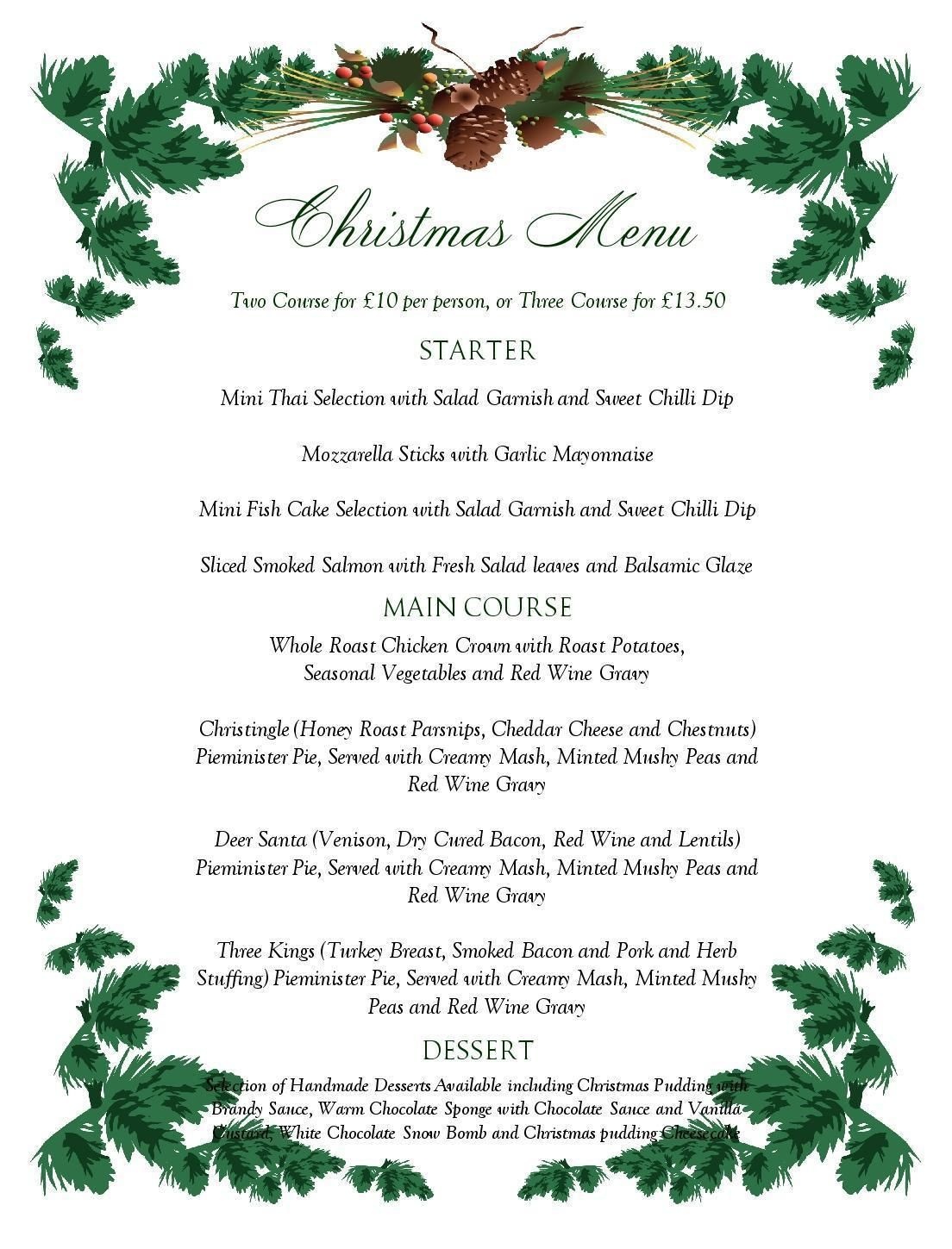 Free Printable Menu Templates Christmas Menu Templates Free Page Not - Christmas Menu Printable Template Free