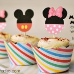 Free Printable Mickey & Minnie Mouse Cupcake Wrappers And Toppers   Free Printable Minnie Mouse Cupcake Wrappers