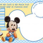 Free Printable Mickey Mouse Invitations   Exclusive | Free   Free Printable Mickey Mouse 1St Birthday Invitations