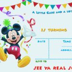 Free Printable Mickey Mouse Party Invitation Template | Free   Free Printable Mickey Mouse Birthday Invitations