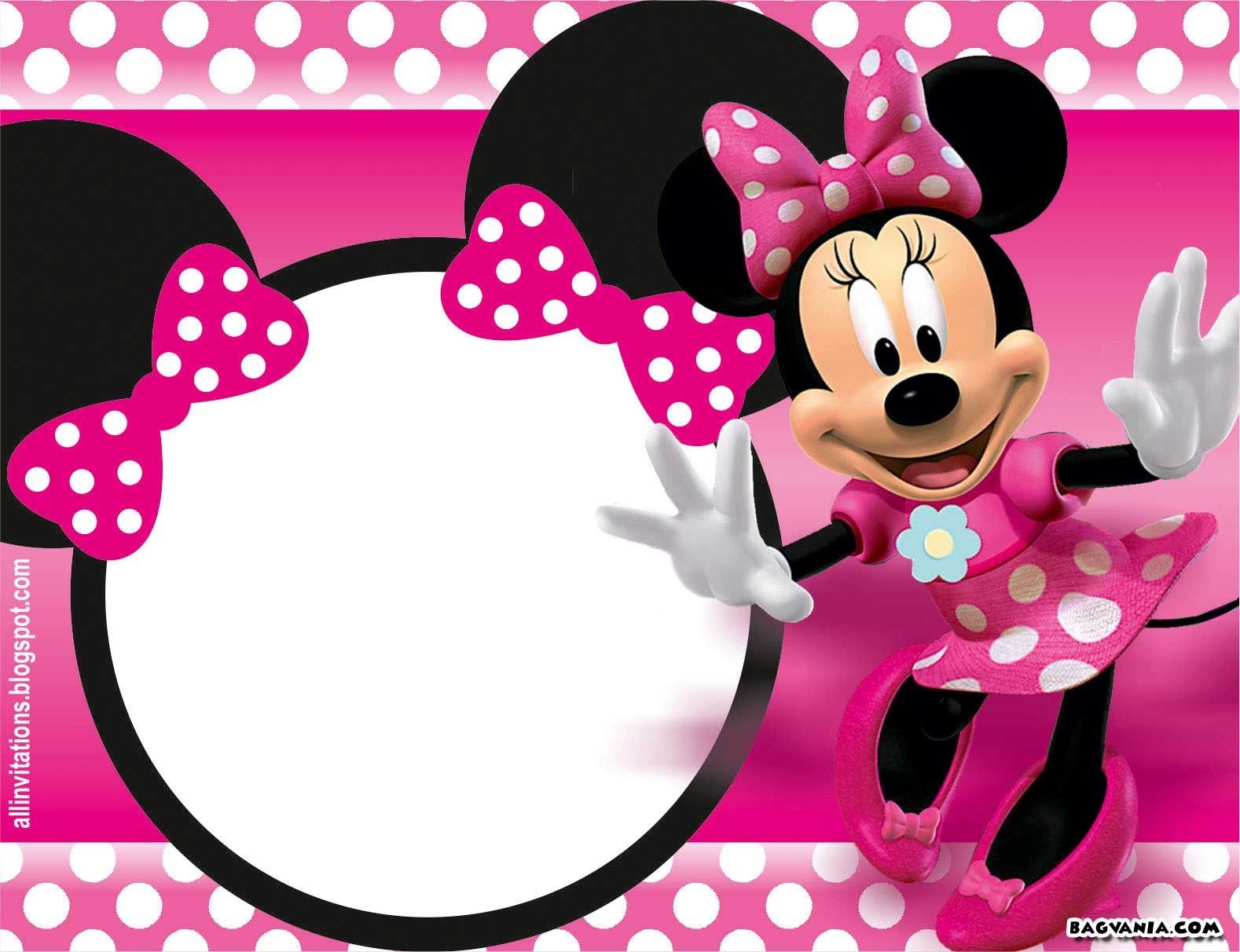 Free Printable Minnie Mouse Birthday Invitations – Bagvania Free - Free Printable Minnie Mouse Invitations