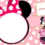 Free Printable Minnie Mouse Pinky Birthday Invitation Template   Free Minnie Mouse Printable Templates