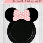 Free Printable Minnie Party Plate Ears | Parties Full Of Wonder   Free Printable Minnie Mouse Ears Template
