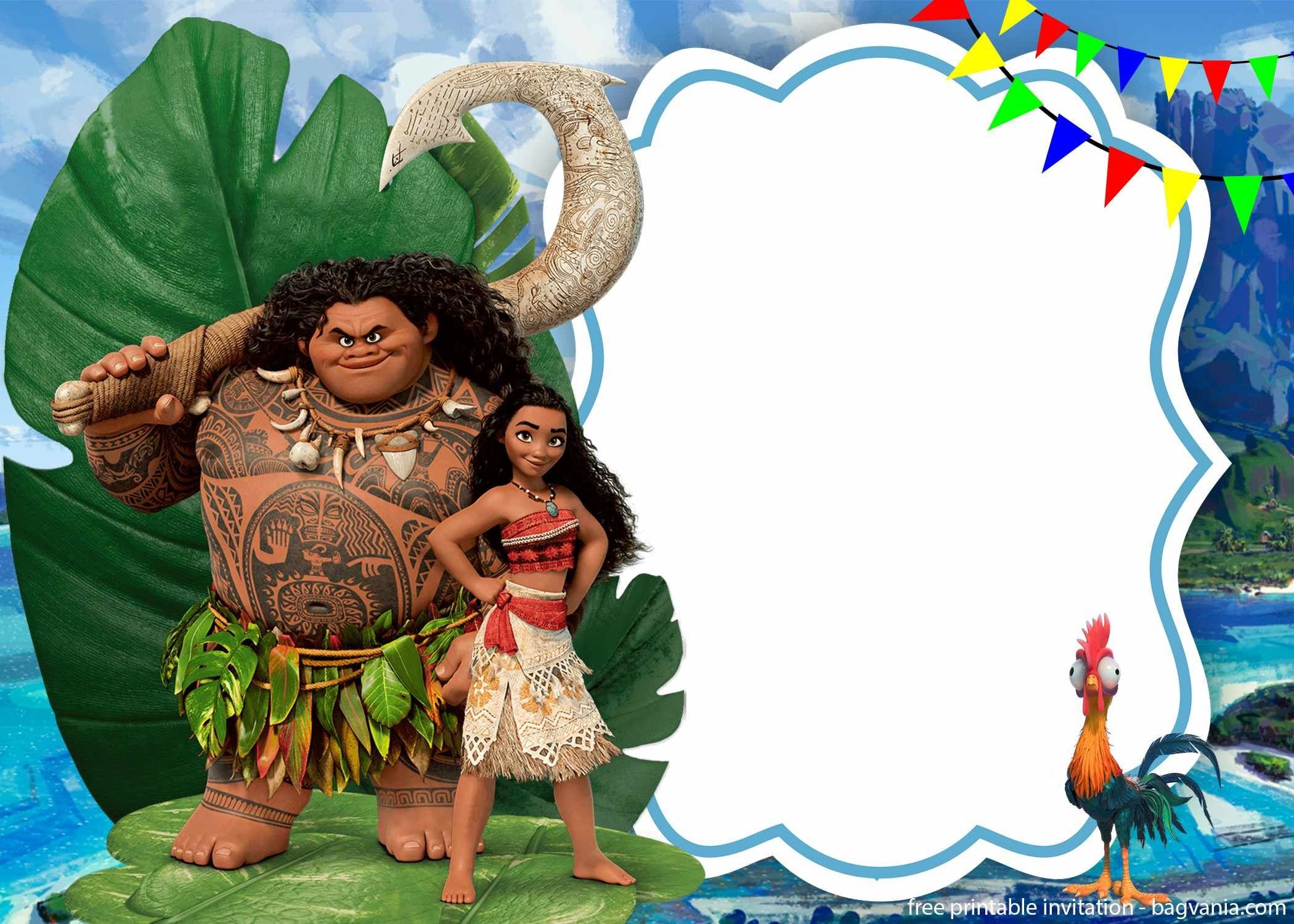 Free Printable Moana Birthday Cards Free Printable