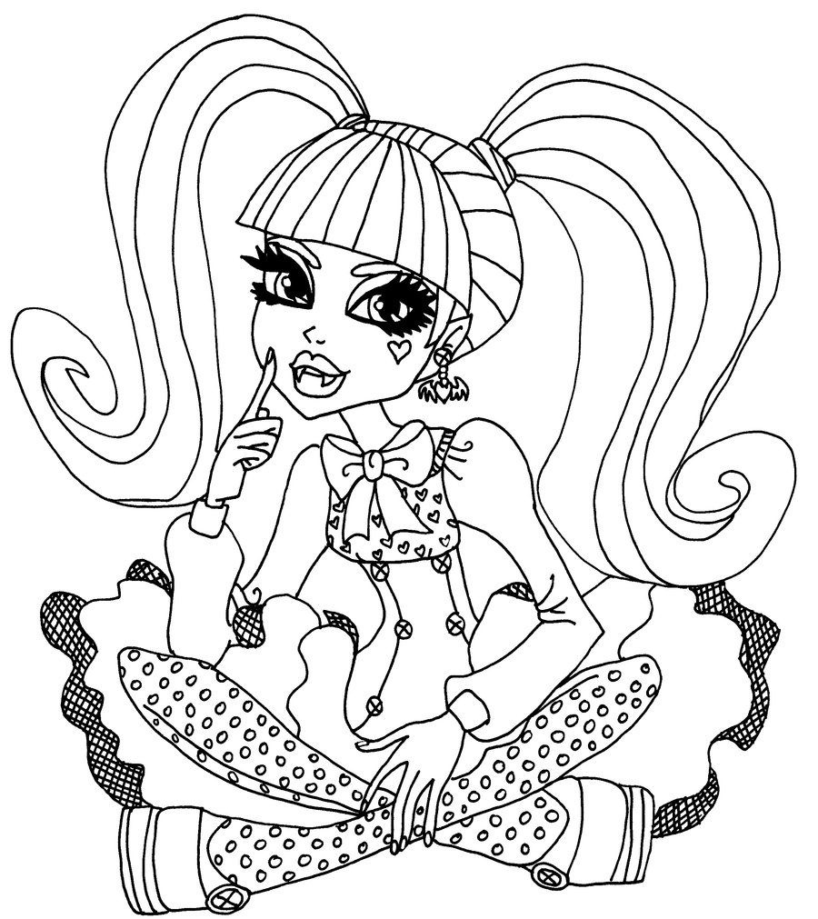 Free Printable Monster High Coloring Pages For Kids | Humor That I - Monster High Free Printable Pictures