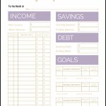 Free Printable Monthly Budget Template   Free Budget Printable Template