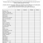 Free Printable Monthly Budget Worksheet | Personal Weeklymonthly   Free Printable Monthly Household Budget Sheet