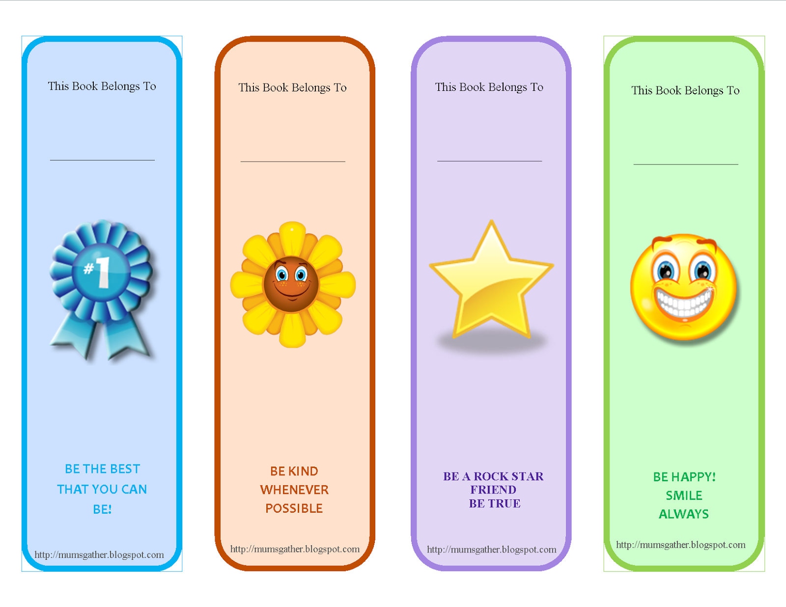 Free Printable Motivational Quotes Bookmark For Kids | Classroom - Free Printable Bookmarks Templates
