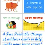 Free Printable Moving Announcement Change Of Address Card – Premier   Free Printable Moving Announcement Templates