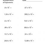 Free Printable Multiplication Of Exponents Worksheet For Eighth Grade   Free Printable 8Th Grade Algebra Worksheets