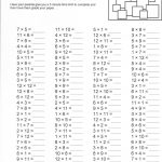 Free Printable Multiplication Worksheets | Scheer's Buccaneers   Free Printable Multiplication Sheets