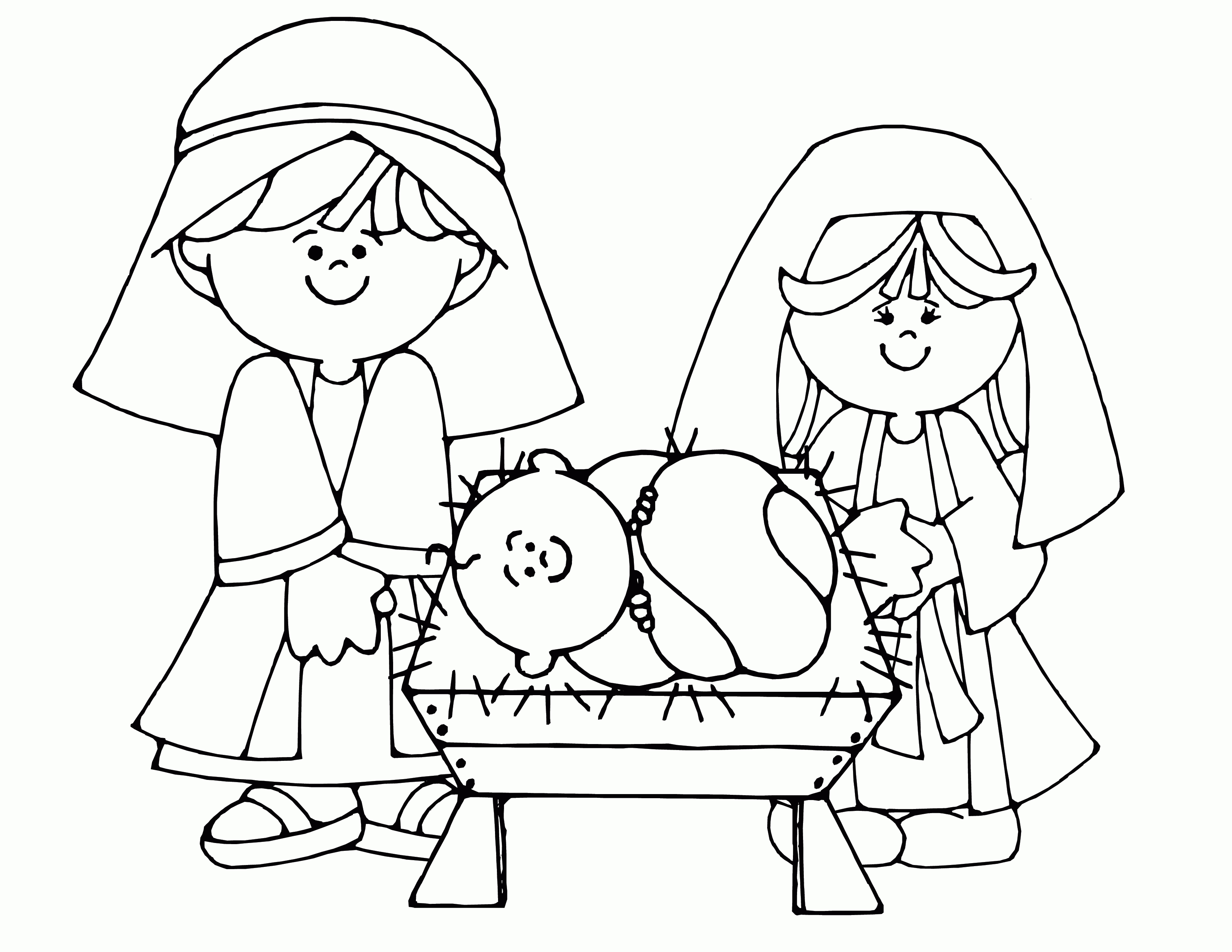Free Printable Nativity Scene Coloring Pages Nativity Coloring - Free Printable Nativity Scene Pictures