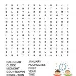 Free Printable New Year's Eve Word Search | New Years | New Year's   Free Search A Word Printable