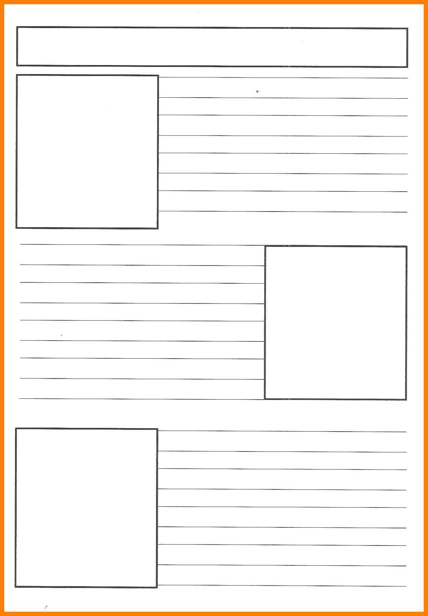 Free Printable Newspaper Template Ks2