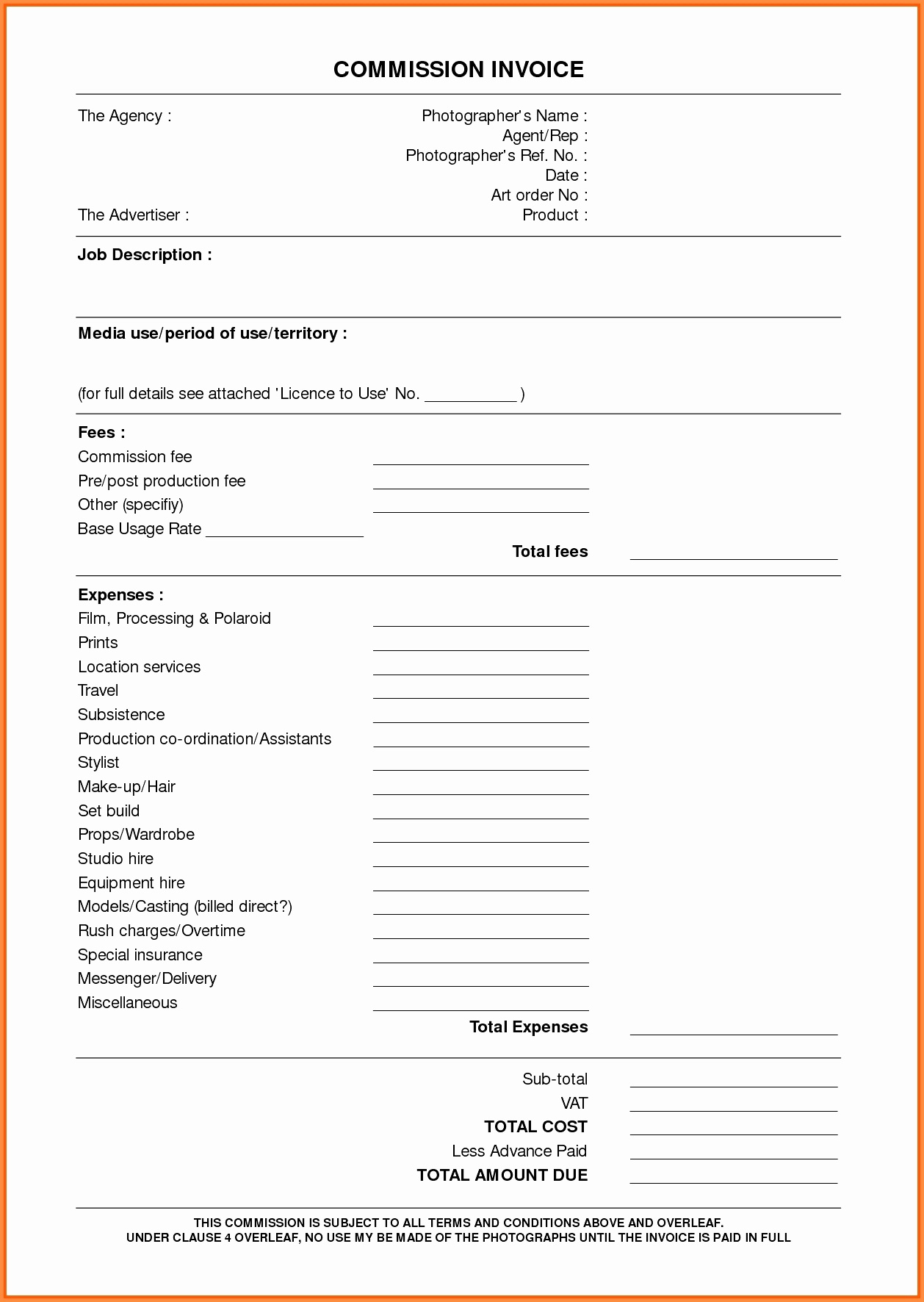 free printable notary invoice template 50 lovely documents