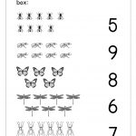 Free Printable Number Matching Worksheets For Kindergarten And   Free Printable Counting Worksheets 1 10