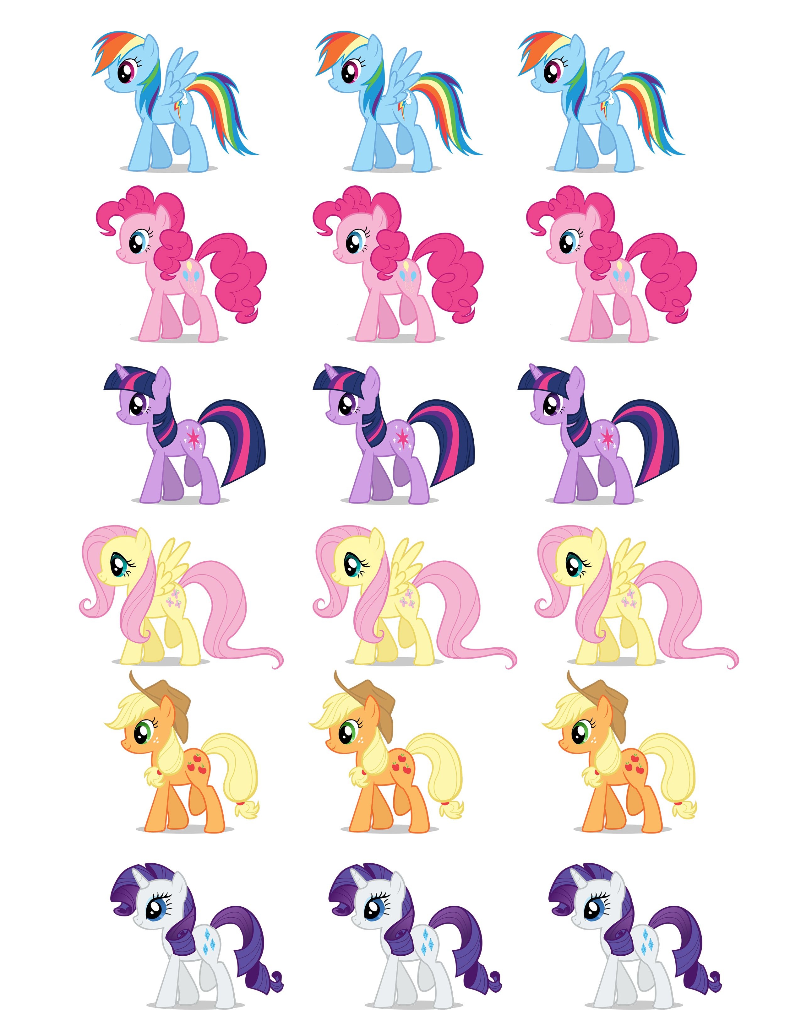 Free Printable My Little Pony Cupcake Toppers Free Printable