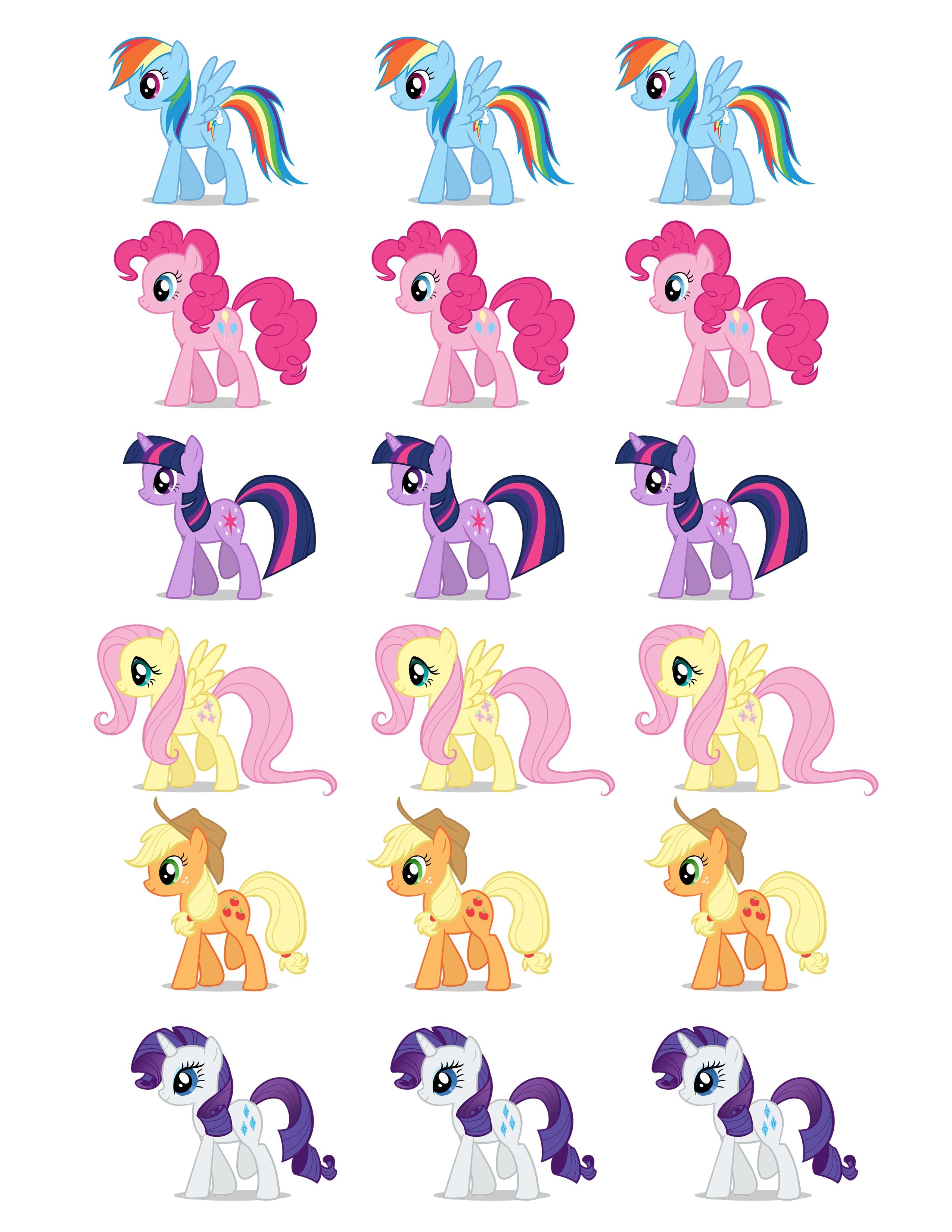 Free Printable My Little Pony Cupcake Toppers Printable Templates