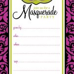 Free Printable Party Invitations: Masquerade Or Mardi Gras Party   Free Printable Mardi Gras Invitations