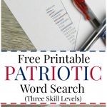 Free Printable Patriotic Word Search, With Three Different Skill   Free Printable Sud