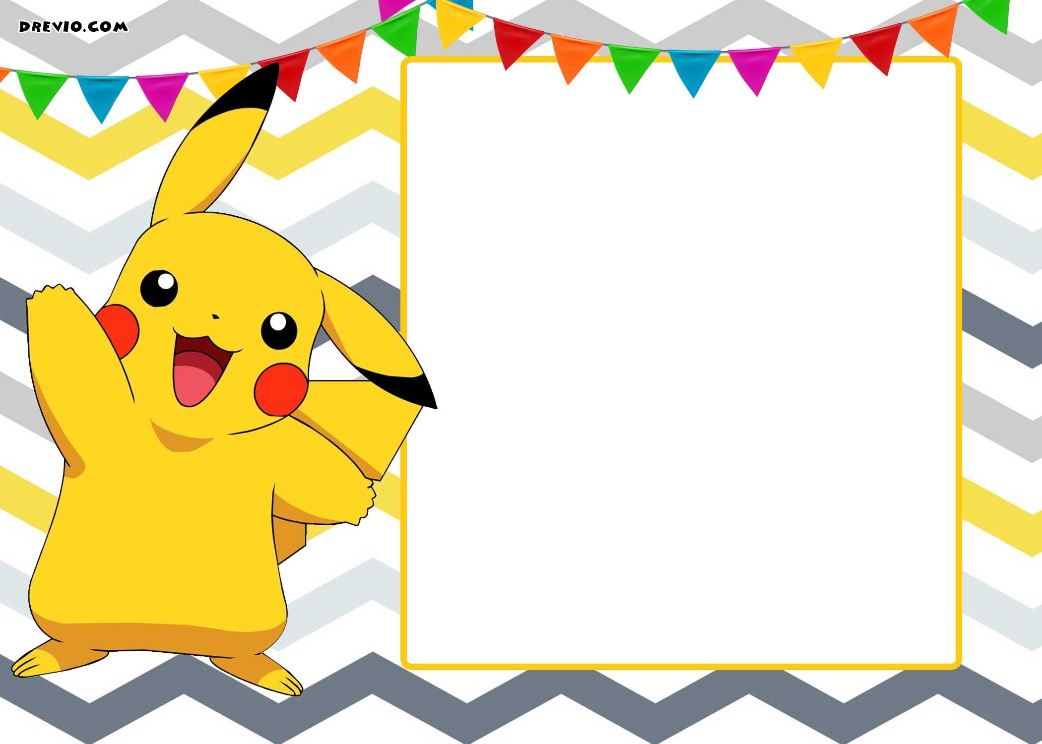 Free Printable Pokemon Birthday Invitations Free Printable