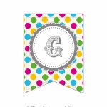 Free Printable Polka Dot Party Banner | The Cottage Market   Free Printable Alphabet Letters For Banners