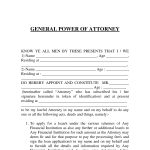 Free Printable Power Of Attorney Form (Generic)   Free Printable Power Of Attorney