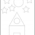 Free Printable Preschool Worksheets   This One Is Trace The Shapes   Free Printable Preschool Worksheets