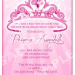 Free Printable Princess Birthday Invitation Templates | Kids   Free Printable Princess Invitations