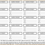 Free Printable Raffle Ticket Template 2 8+ Free Printable Raffle   Free Printable Admission Ticket Template