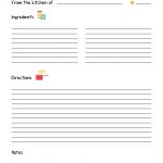 Free Printable Recipe Template: Diy Recipe Book! A4 | Recipe Books   Free Printable Recipe Templates