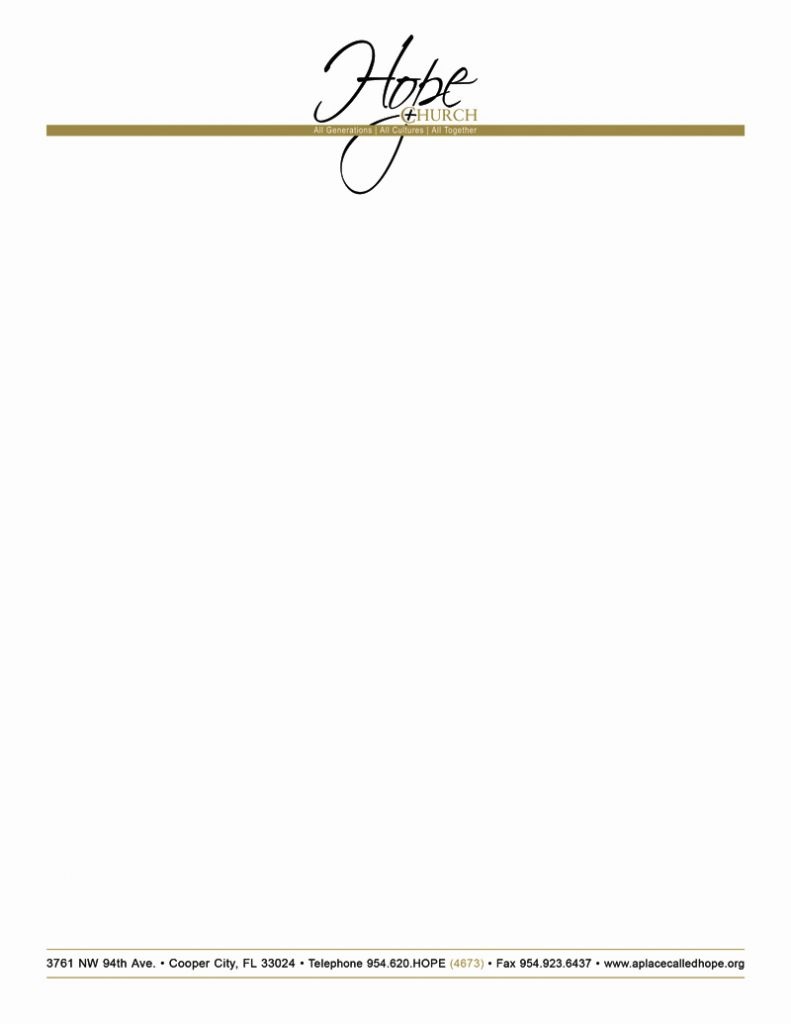16 Awesome Free Church Letterhead Templates Download Images Stuff