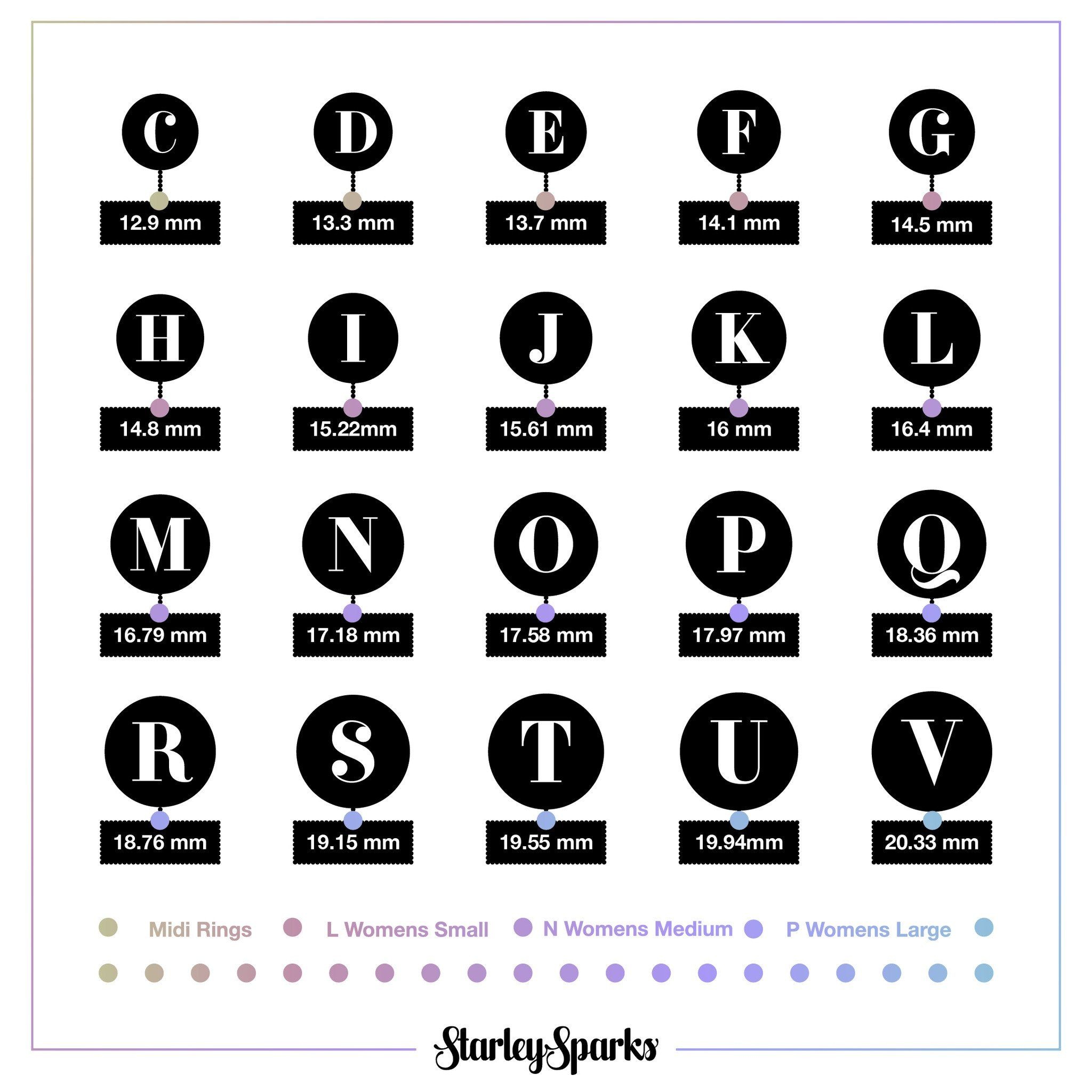 free printable ring sizer chart