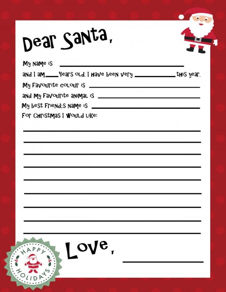 Free Printable Christmas Letters From Santa