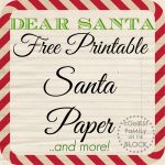 Free Printable Santa Paper For Writing A Letter To Santa (Coolest   Free Printable Santa Paper