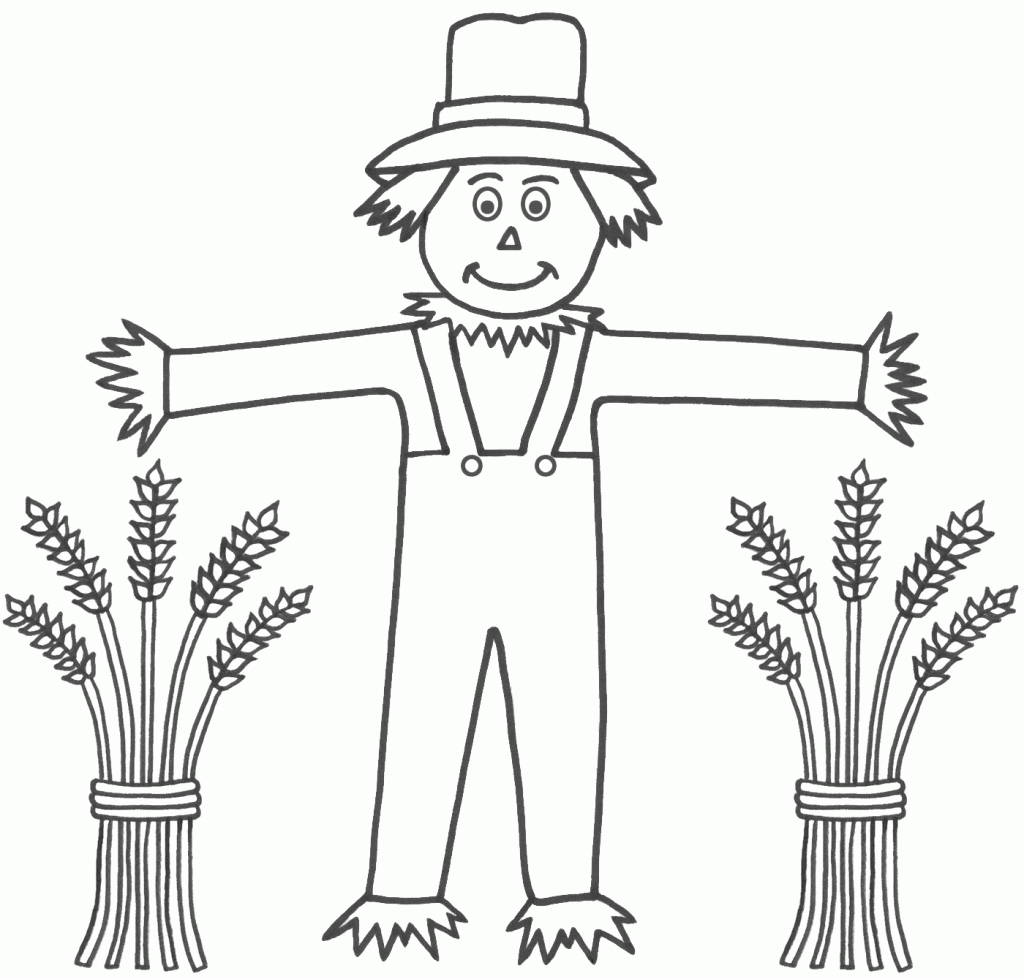 Free Printable Scarecrow Coloring Pages For Kids | Clip Art - Free Scarecrow Template Printable