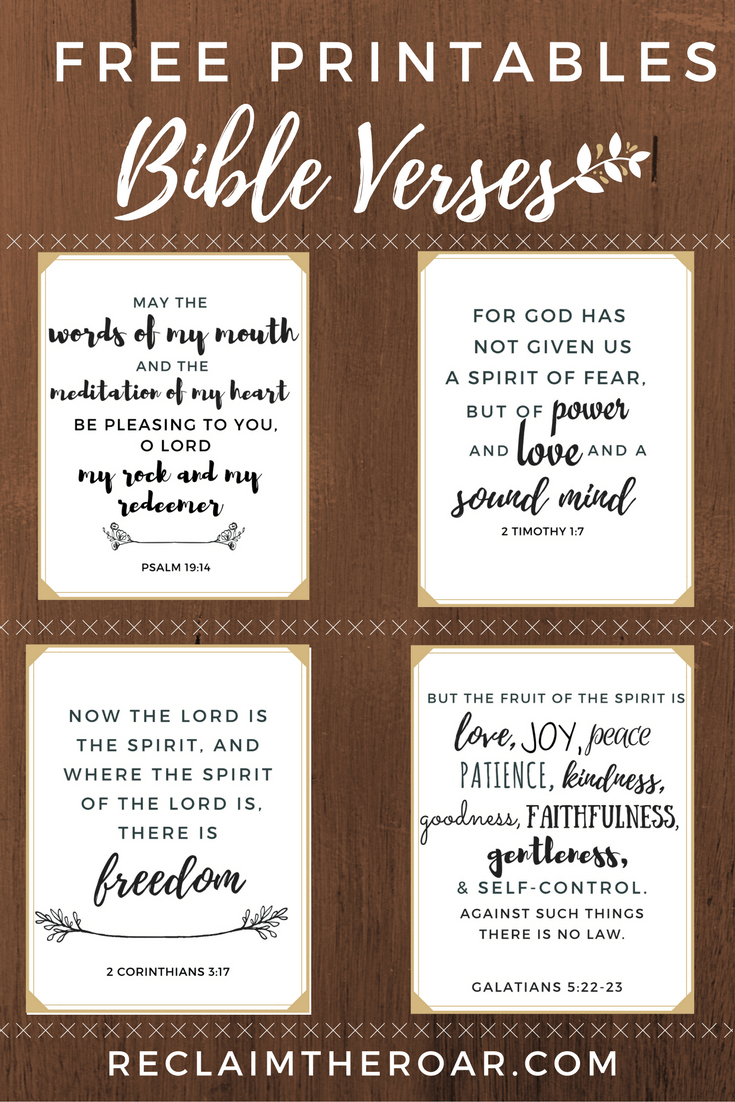 These Printable Bible Verses Are Free And Are Perfect To Help Your