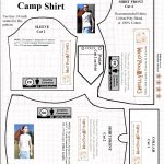 Free Printable #sewing Pattern For 16″ Or 17″ #dolls' Camp Shirt   Free Printable Sewing Patterns