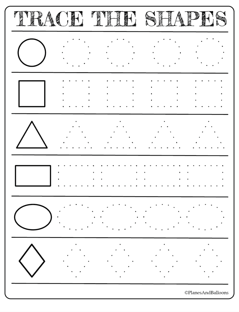 Free Printable Shapes Worksheets For Toddlers And Preschoolers - Free Printable Learning Pages