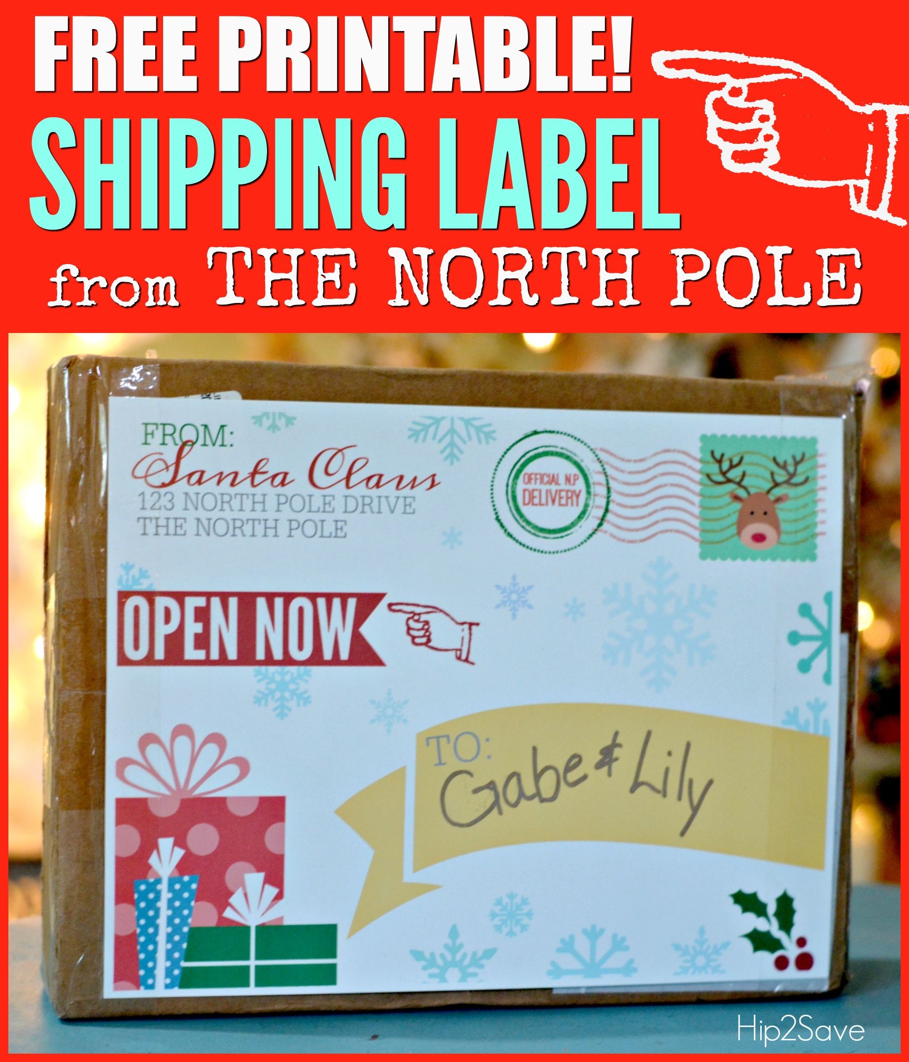 Free Printable Shipping Label From Santa Claus | It's The Most - Free Printable Shipping Labels