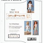 Free Printable Shorts #patterns For #americangirl And Other 18 Inch   Free Printable Doll Clothes Patterns For 18 Inch Dolls