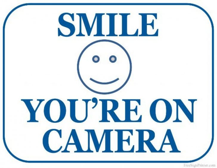Free Printable Smile Your On Camera Sign
