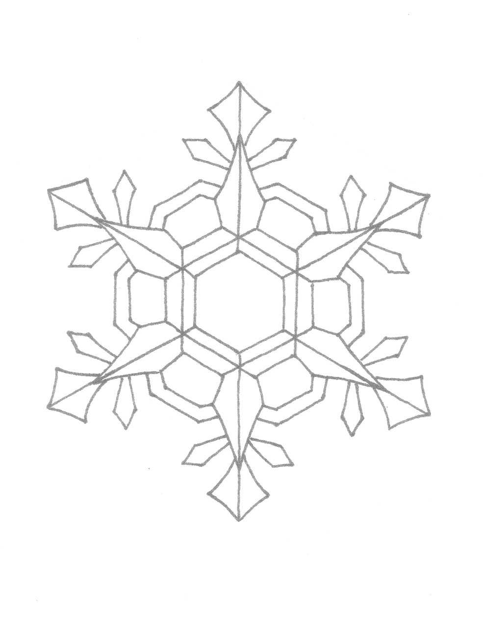 Free Printable Snowflake Coloring Pages For Kids - Free Printable Snowflakes