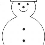 Free Printable Snowman Template | Teaching Ideas | Snowman, Felt   Free Printable Snowman Hat Templates